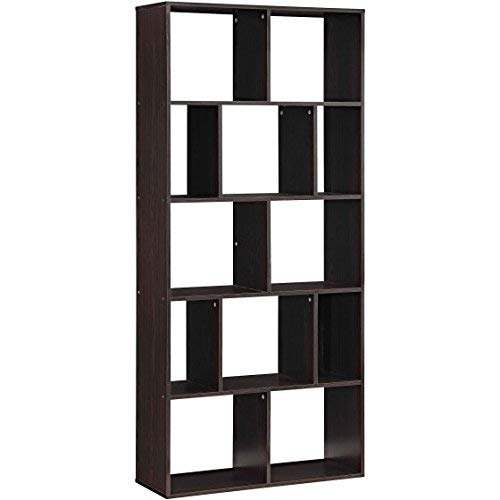 Mainstay` 12-Shelf Home Cube Bookcases in Brown Finish