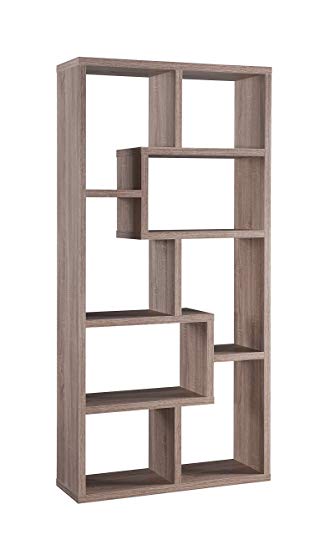 HOMES: Inside + Out ioHOMES Modern Backless Display Stand/Bookcase, Light Oak