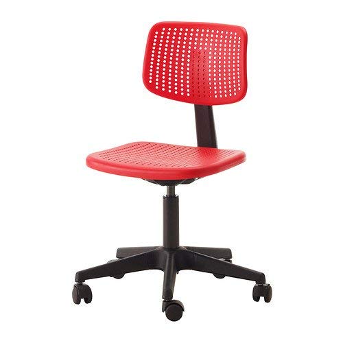 IKEA ALRIK Swivel chair and adjustable, RED