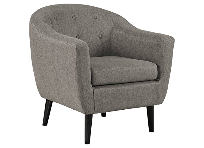 Ashley Furniture Signature Design - Klorey Accent Chair - Contemporary Style - Charcoal Gray
