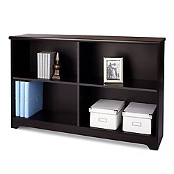 Realspace(R Magellan Collection 2-Shelf Sofa Bookcase, Espresso