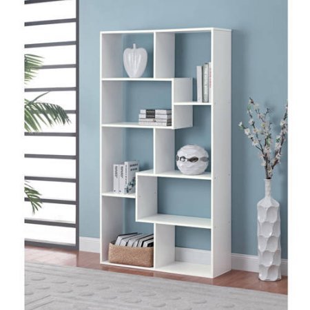 Home 8-Shelf Bookcase - White
