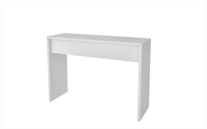 Accentuations by Manhattan Comfort Manhattan Comfort Lazio Classic Desk Collection Wood Compact Computer Desk for Small Spaces, White